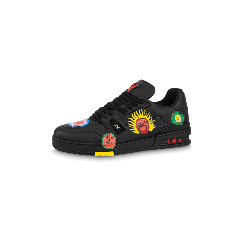 Louis Vuitton LV Trainer Sneaker x Yayoi Kusama 'Black Print'