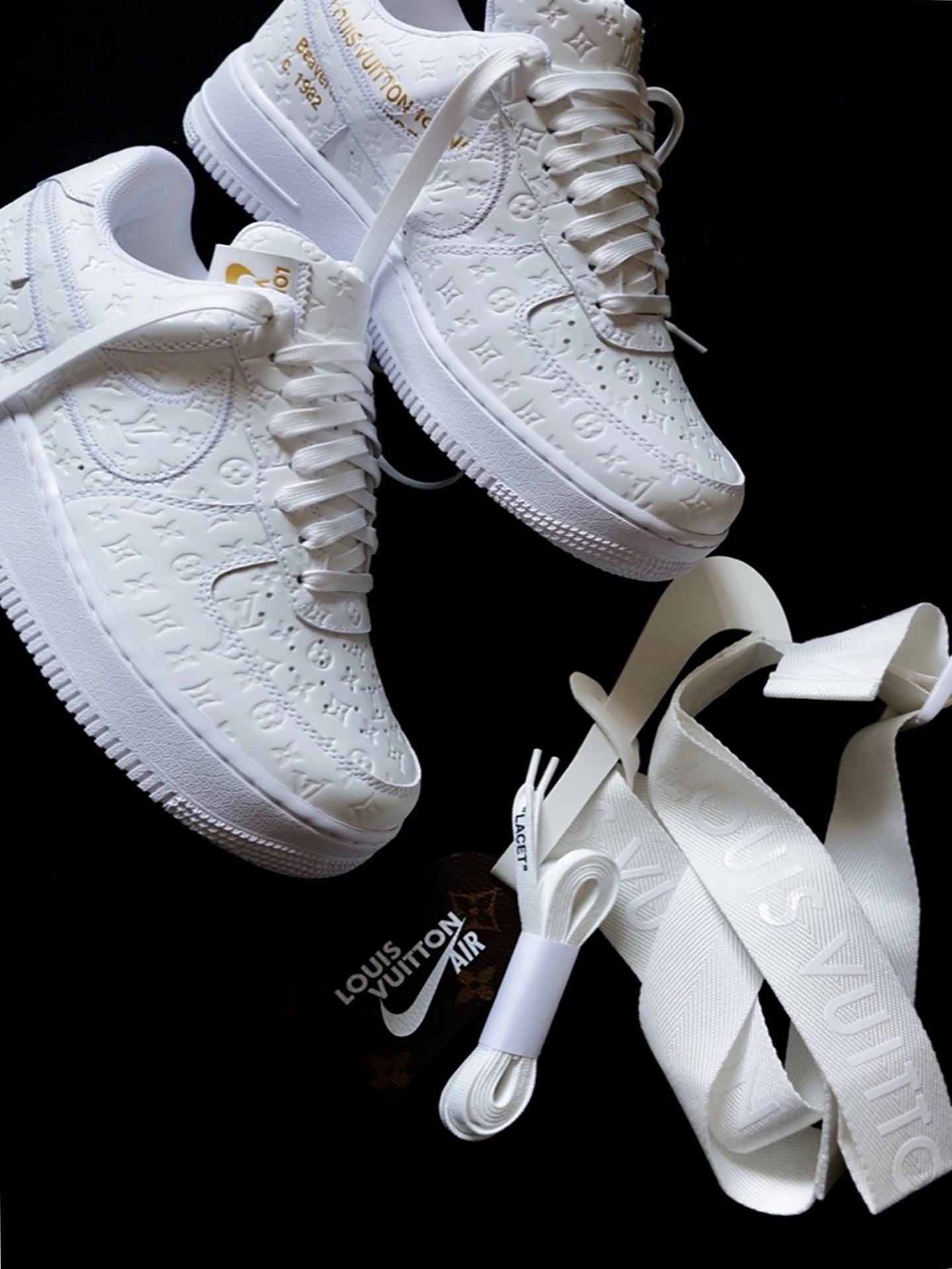 Louis Vuitton x Nike Air Force 1 Low 'By Virgil Abloh White' – THE