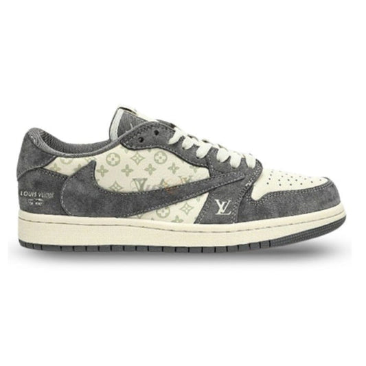 Louis Vuitton x Nike Air Jordan 1 Low “Green Monogram Suede” (Custom)