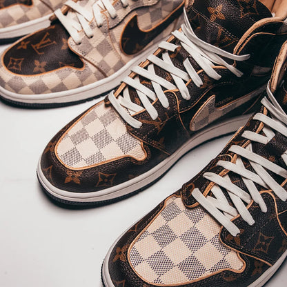 Nike Air Jordan 1 x LV High Custom by The Shoe Surgeon